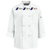 Eight Knot Button Chef Coat with Thermometer Pocket Thumbnail