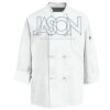 Eight Knot Button Chef Coat with Thermometer Pocket Thumbnail