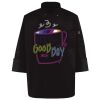 Ten Pearl Button Black Chef Coat Thumbnail