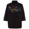 Ten Pearl Button Black Chef Coat Thumbnail