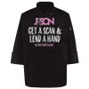 Ten Pearl Button Black Chef Coat Thumbnail